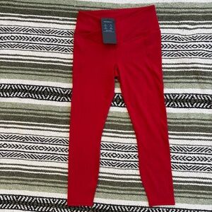 Fabletics 'Oasis Crossover 7/8'  NWT Red Leggings women's small